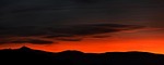 ještěd, sunset, panorama