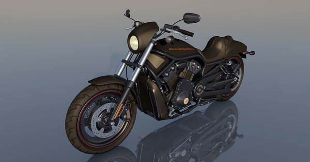 Free harley davidson motorcycle illustration