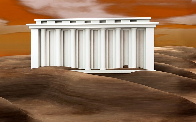 Free temple desert world heritage illustration