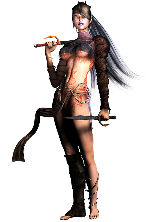 girl sword weapon free image on pixabay