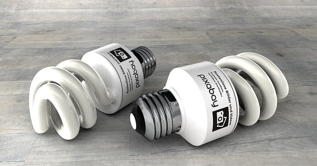 Free energy-saving lamp energy saving bulbs illustration