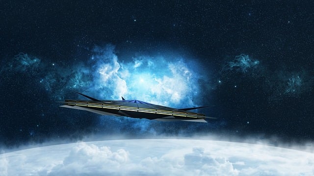 Free science fiction ufo cover illustration