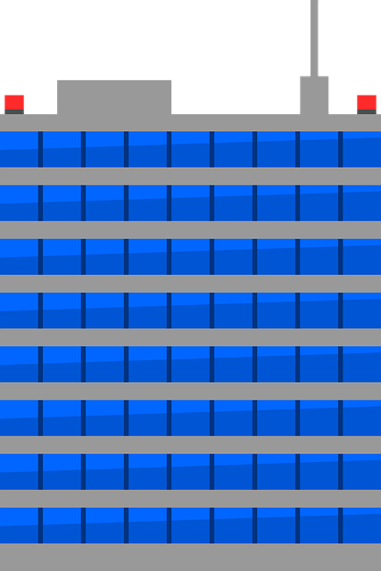 Gebäude, Bill, Gray, Wand, Blau