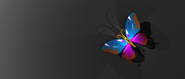 Free butterfly the background mood illustration