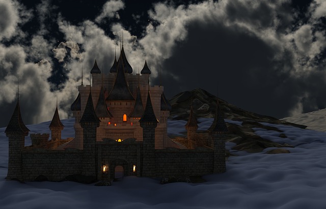 Free castle middle ages fortress illustration