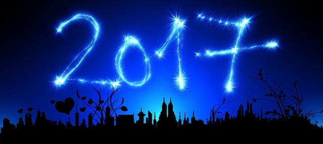 Free new year's day sylvester city illustration