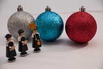christmas, carolers, singer