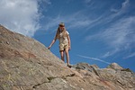child, girl, climb