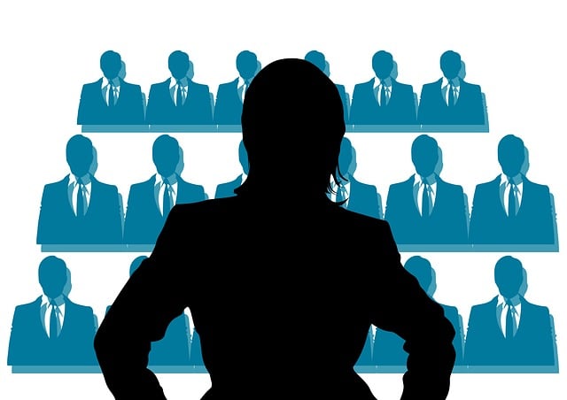Free woman lecture presentation illustration