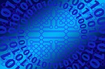 binary, code, globe