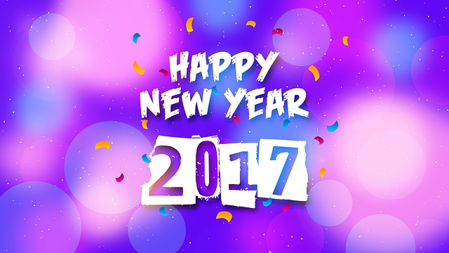 Free happy new year new year 2017 illustration