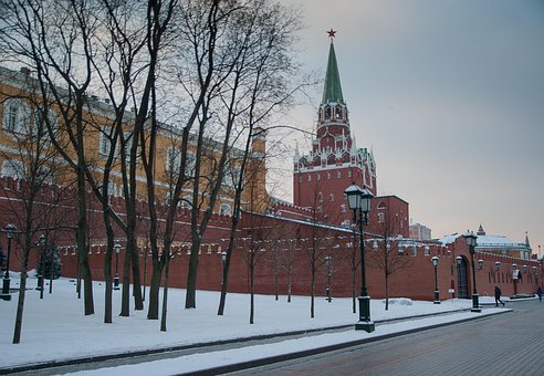 Moscow, Wall, Kremlin, Tower