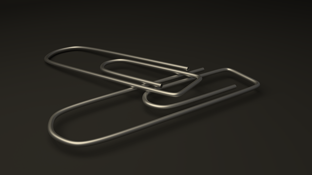 Free clip metal accessory illustration