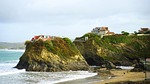 house, rock, building