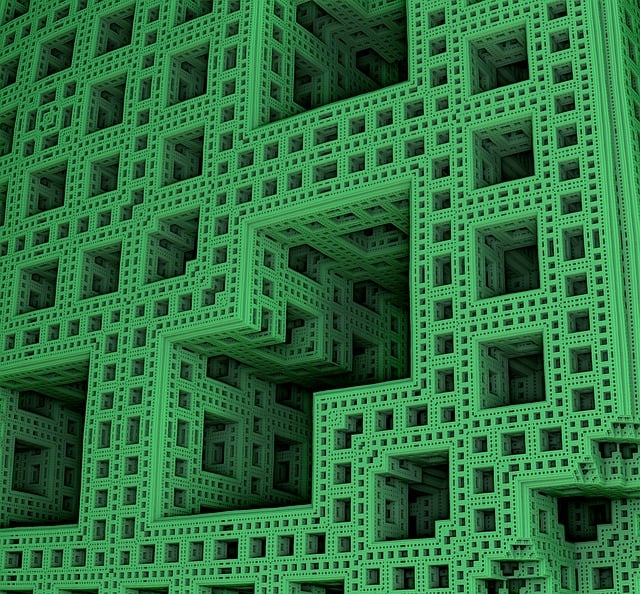 Free fractal mathematics backdrop illustration