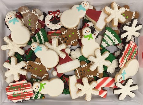 Natal, Biscoitos, Boneco De Neve