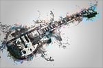 guitar, instrument, music