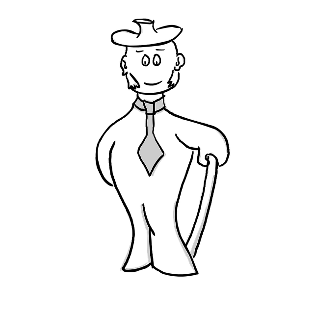 Free conservatism tie hat illustration