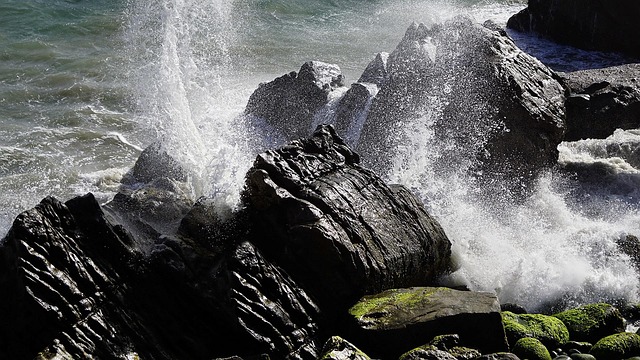 Free Ocean Crash photo and picture