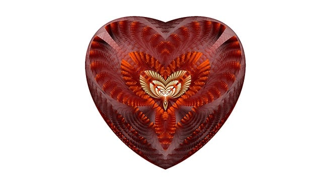 Download free HD stock image of Heart Valentine Free heart valentine fractal illustration