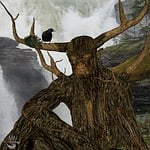 forest, human, antler