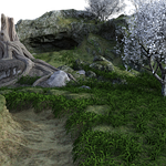 landscape, away, road