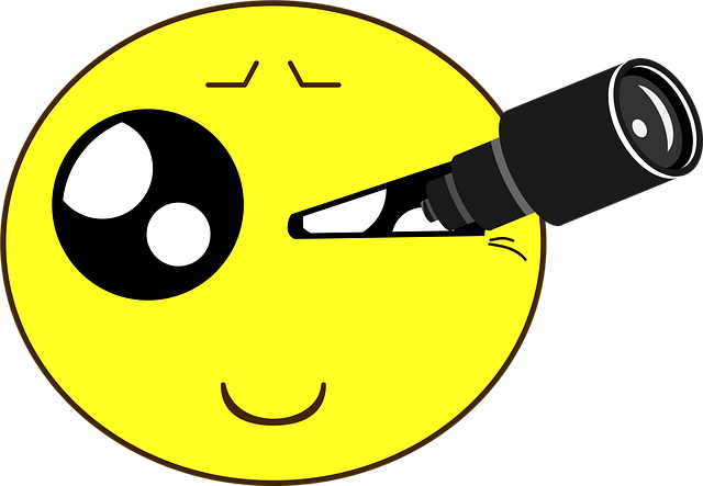 Download Spyglass, Emoticon, To Watch. Royalty-Free Vector Graphic ...