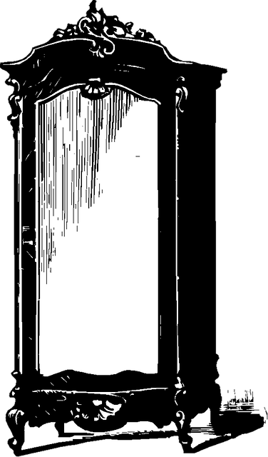 Free mirror dress dressing table illustration