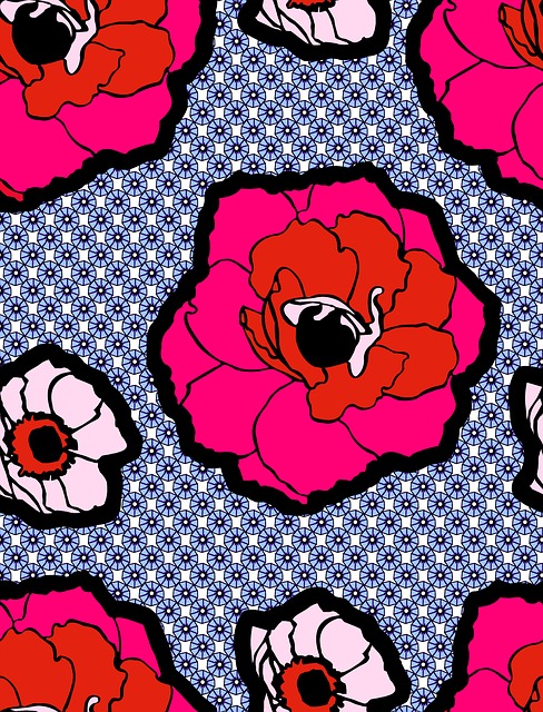 Free Wave Point Big Flower illustration and picture