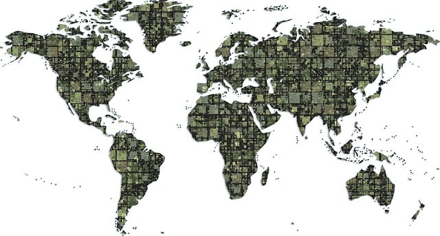 Free world map global geography illustration