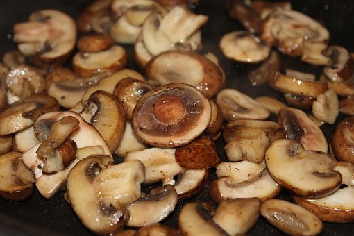 Pilz, Kochen, Anbraten, Brown, Wald