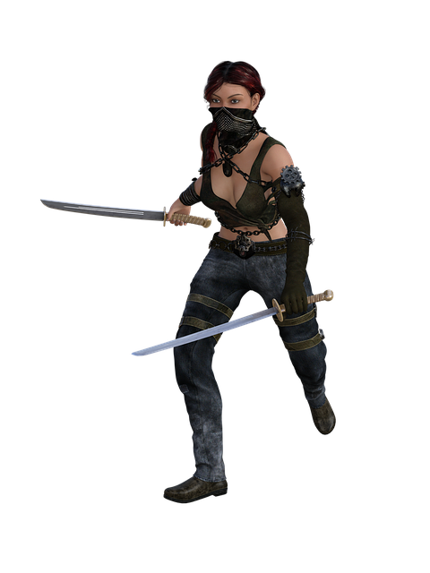 Free woman warrior amazone illustration