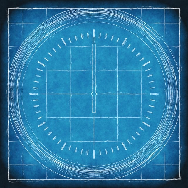 Free blueprint time plan illustration