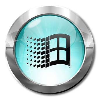 Ícone, 3D, Ie, Azul, Metal