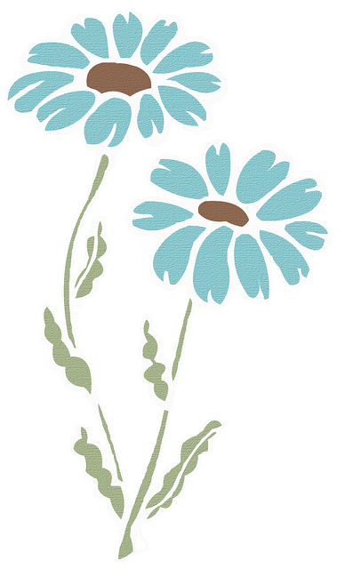 Free flower blue nature illustration