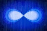 on wood, blue, royal blue