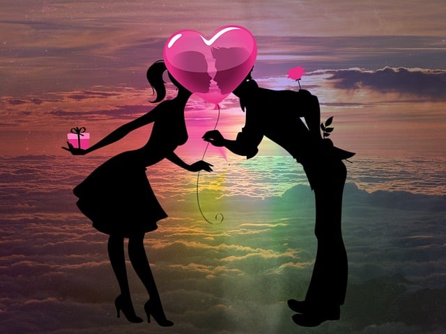 Free valentine's day in love festival illustration