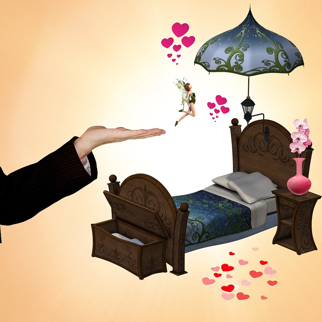 Free bed hand furniture illustration