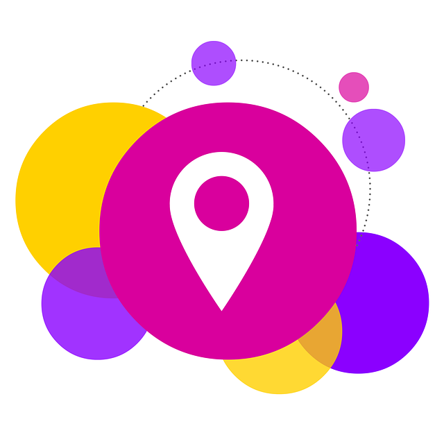 Free bubbles locate location illustration