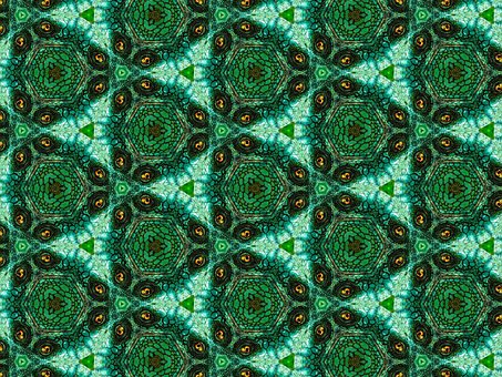 Fundo, Mosaico, Lagarto, Verde, Olho