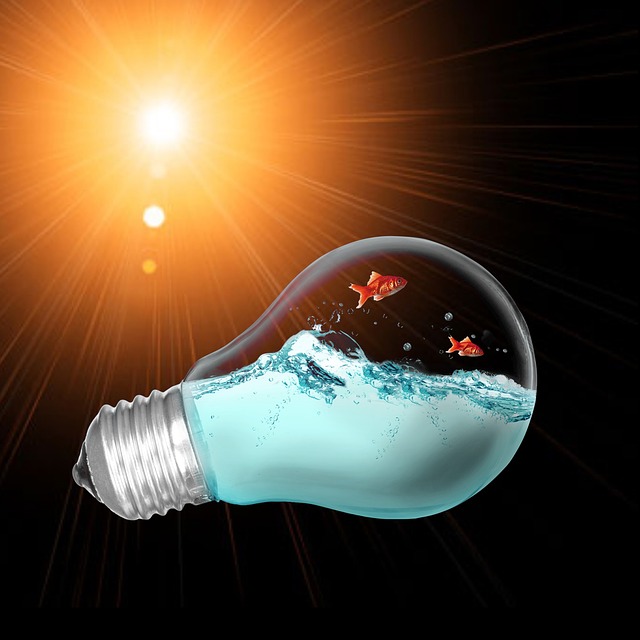 Free lamp orange light bulb illustration