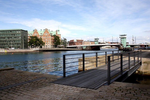Puente, Ciudad, Scandinavia, Dinamarca