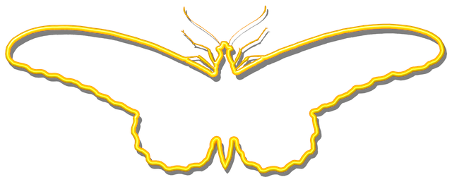 Free butterfly yellow silhouette illustration