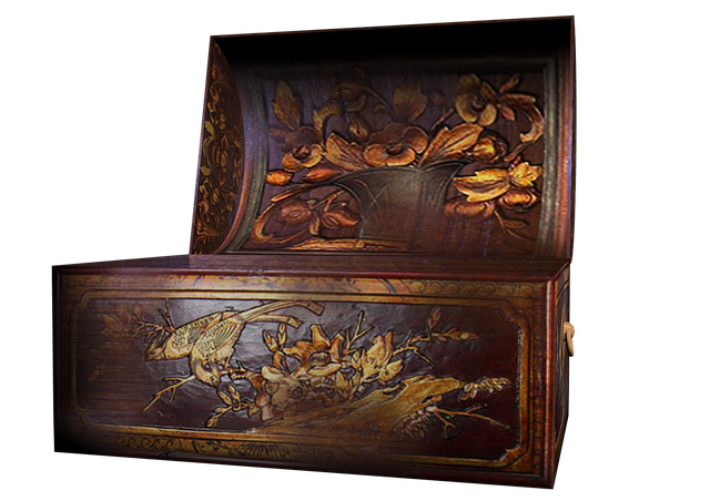 Free antique chest furniture illustration
