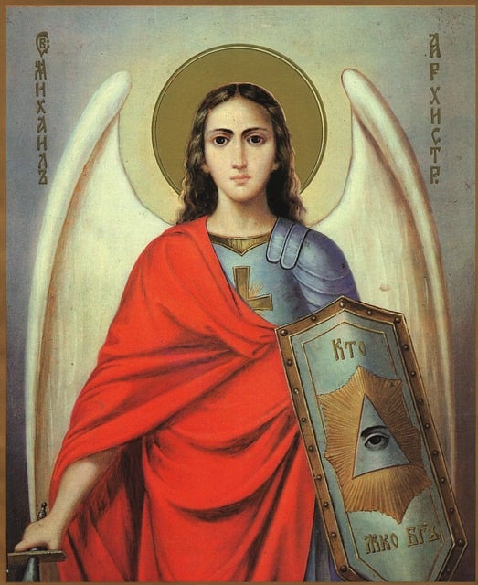 Free archangel michael religion icon illustration