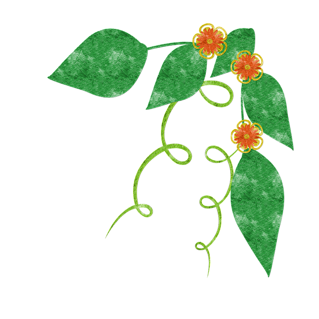 Free scrapbook green nature illustration