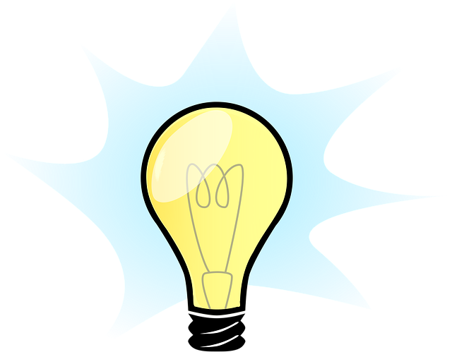 Free the light bulb light electricity vector