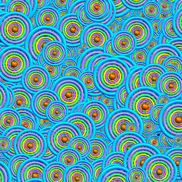 Download free HD stock image of Digital Art Circles Free digital art circles round illustration