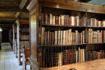 library, books, wells cathedral