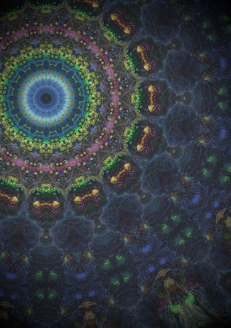 Free mandala psychedelic pattern illustration
